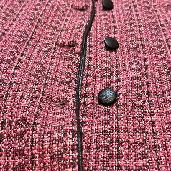 Sisley Italy 🇮🇹 Pink Tweed Coat - Picture 6 of 7
